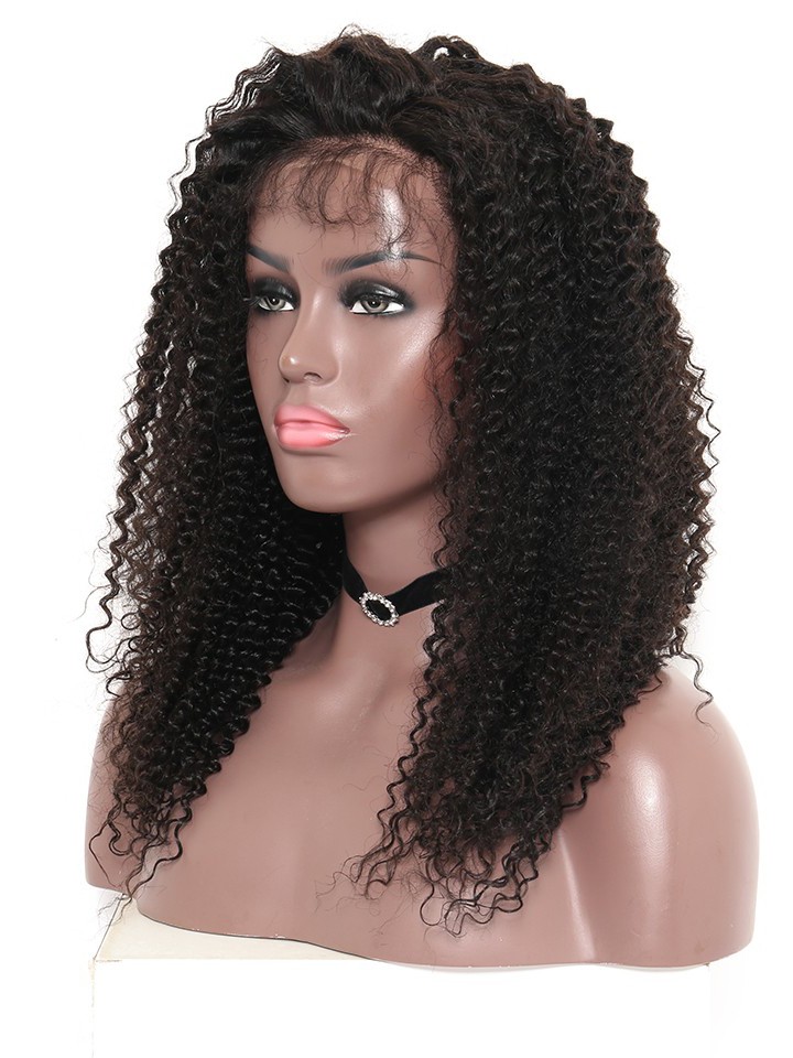 Brazilian Lace Wigs Kinky Curly 130 Density 100 Human Hair Wigs 