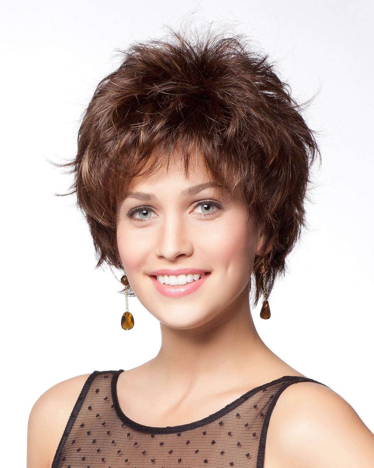 Short Layered Synthetic Capless Hair Wigs